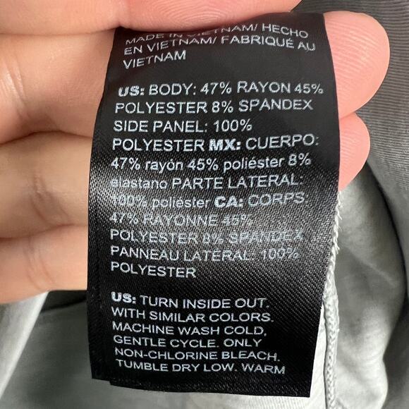 NWT White House‎ Black Market Women’s M Grey Funnel Neck Zip Pullover Chic Cozy - Picture 9 of 12